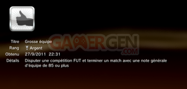 FIFA 12 - Trophées - ARGENT 08
