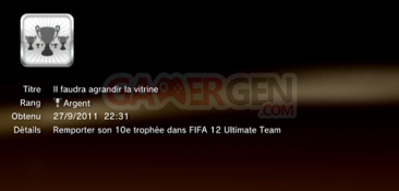 FIFA 12 - Trophées - ARGENT 09