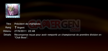 PES 2012 - Trophées - ARGENT 12