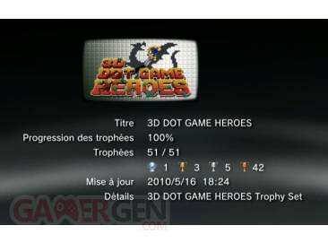 3D DOT GAME HEREOES trophee liste 1