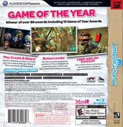 LittleBigPlanet Game Of The Year Back