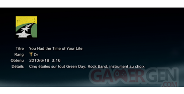 GREEN DAY Rock Band trophees OR   1