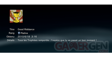 GREEN DAY Rock Band trophees PLATINE  1