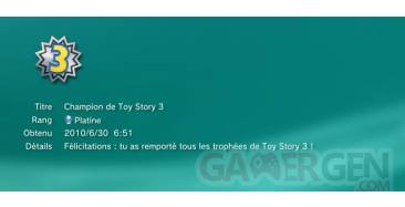 Toy Story 3 Trophees masque cache platine     1