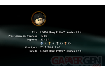 LEGO HARRY POTTER trophees liste 1