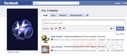 PlayStation Network Facebook