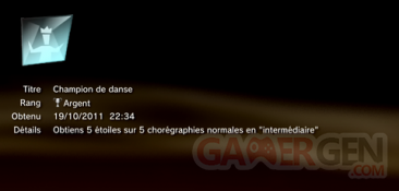 Dance Star Party - trophées - ARGENT - 02