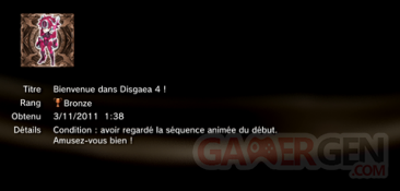 disgaea 4 - trophées BRONZE 01