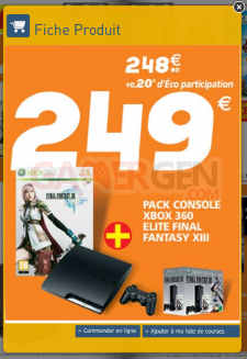erreur PS3 xbox par Auchan catalogue auchan 2