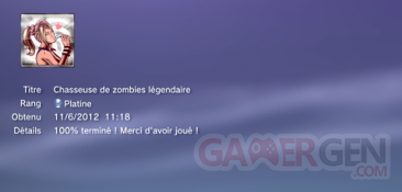 Lollipop Chainsaw Trophées PLATINE