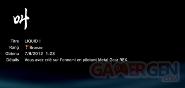 Metal Gear Solid 4 - Trophées MASQUES    16