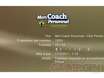 Mon Coach Personnel Club Fitness - Trophees -LISTE -  1