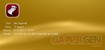 NBA 2K12 - Trophées - ARGENT - 06