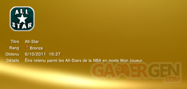 NBA 2K12 - Trophées - BRONZE - 08