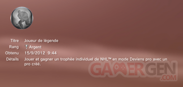 NHL 13 - Trophées ARGENT - 006