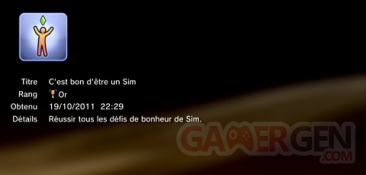 Les sims 3 Animaux & cie - trophées - OR -  2