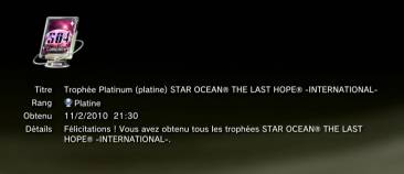 Star Ocean Trophees platine  1