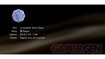 Time Crisis Razing Storm  trophees PLATINE PS3 PS3GEN 01