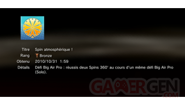 Tony Hawk Shred  trophees BRONZE PS3 PS3GEN 06