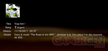 WRC 2 - trophées - ARGENT   7