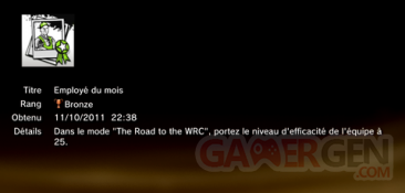 WRC 2 - trophées - BRONZE - 31